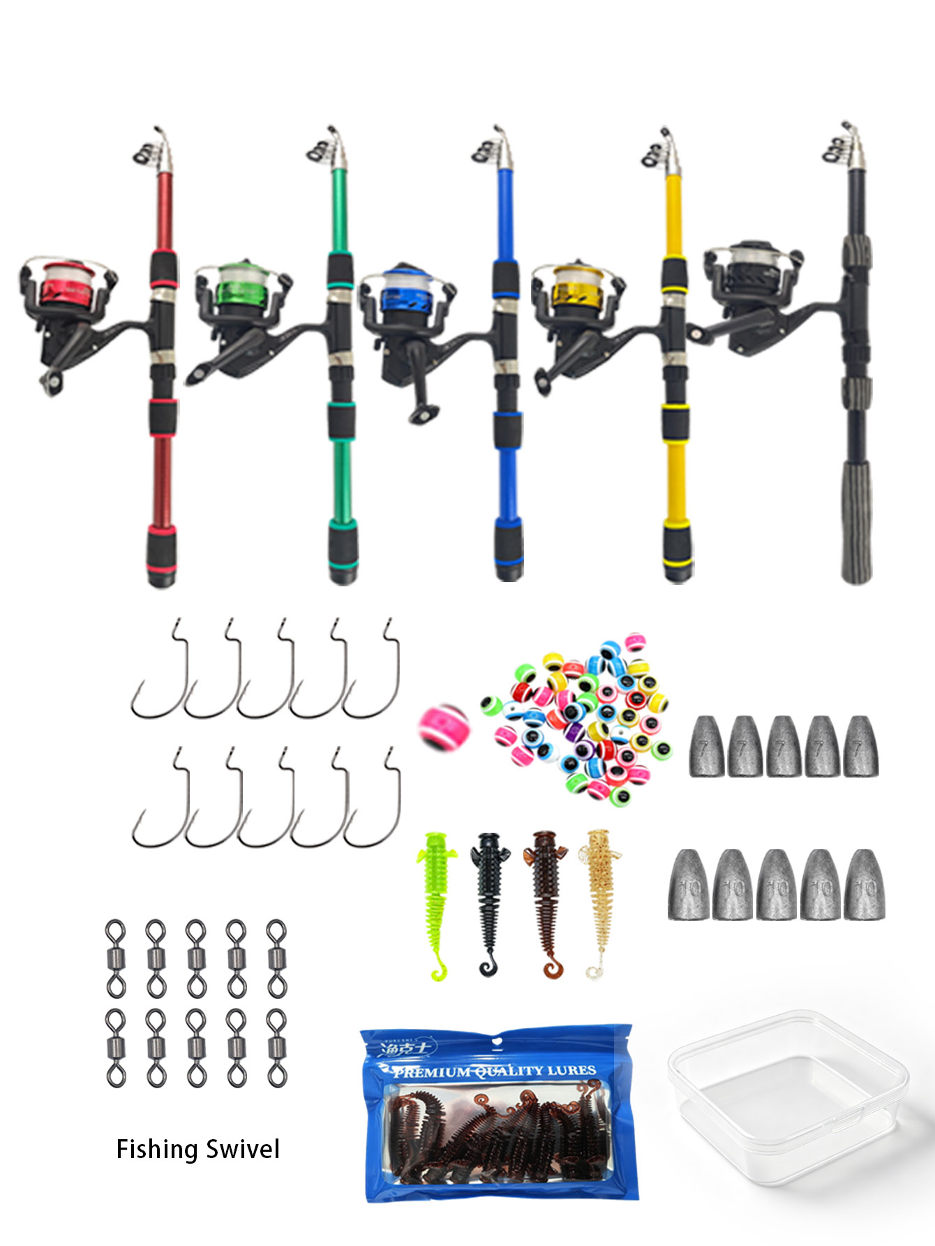 Fishing Equipment Online - Телескопический набор для рыбалки длиной 1,8