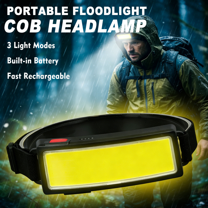 Fishing Headlamp - Мощный налобный фонарь COB LED с