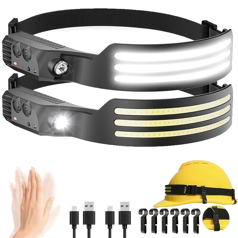 Fishing Headlamp - Светодиодный налобный фонарь с датчиком движения,