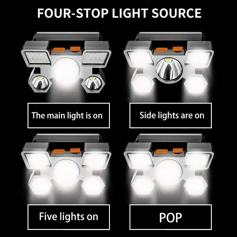 5-светодиодный фонарик, переза – обзор и цена Fishing Headlamp