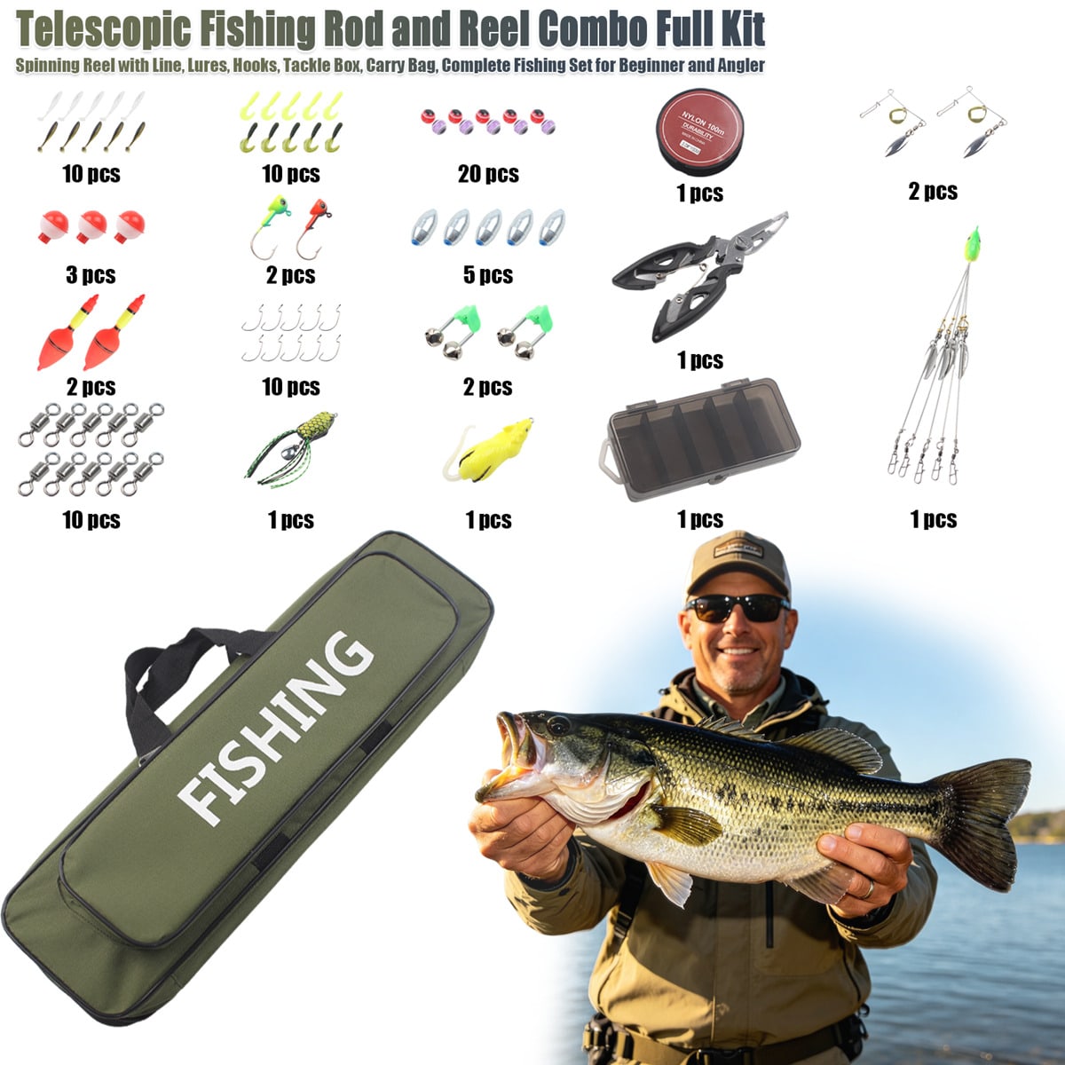 Набор для рыбалки из 86 предме – обзор и цена Fishing Equipment Online